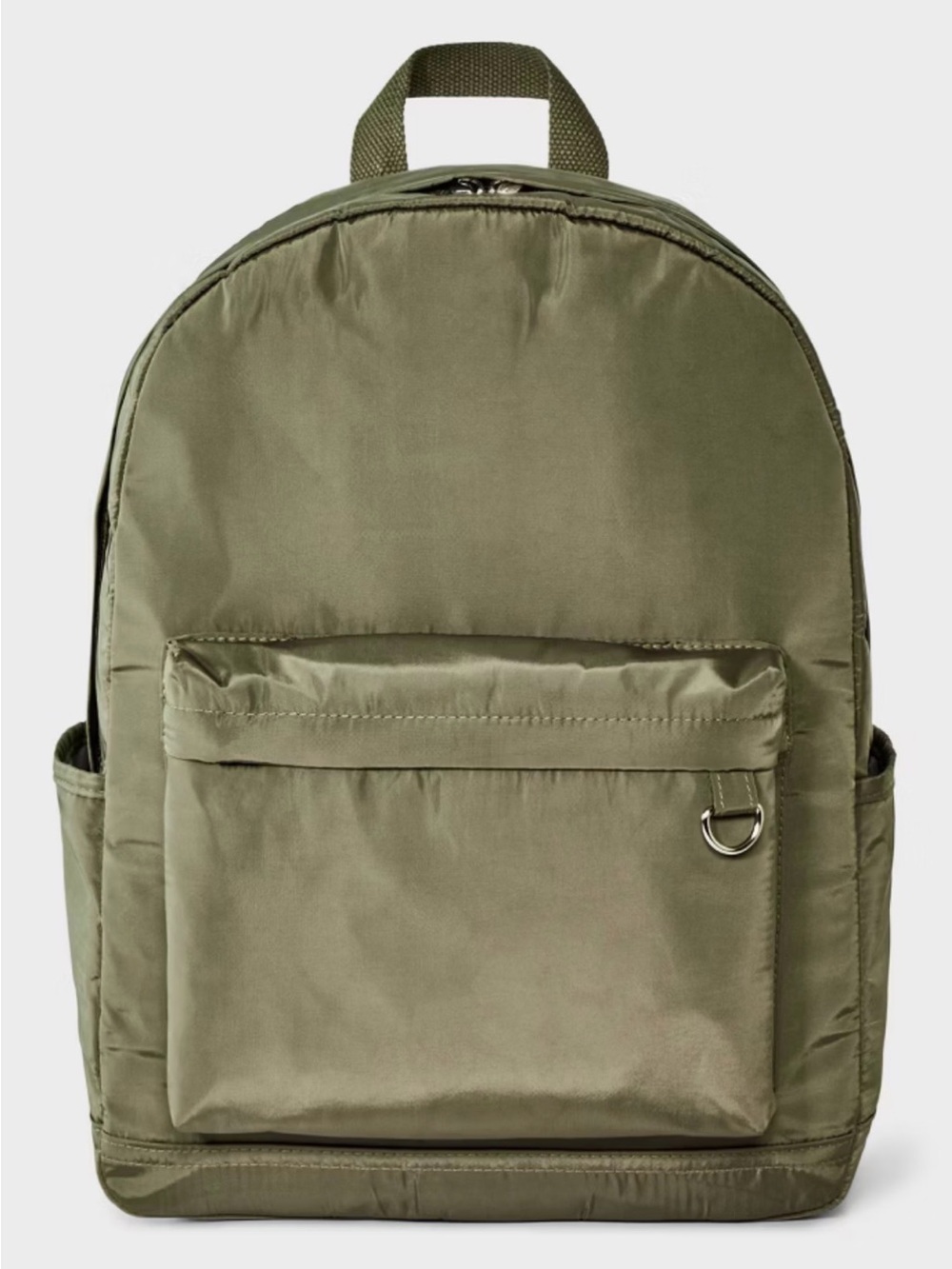Olive Green Men's Backpack - Classic Utility Style